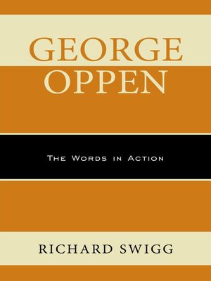 cover image of George Oppen